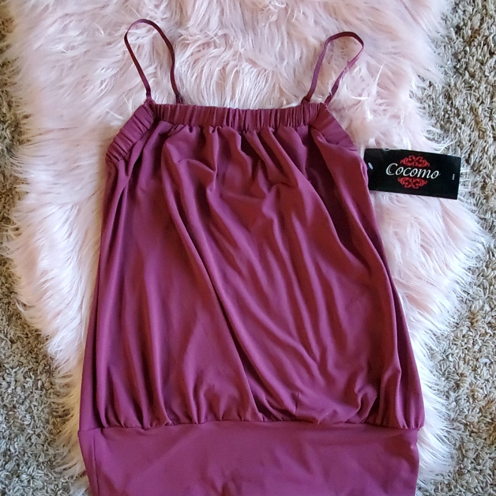 Mauve top with open back